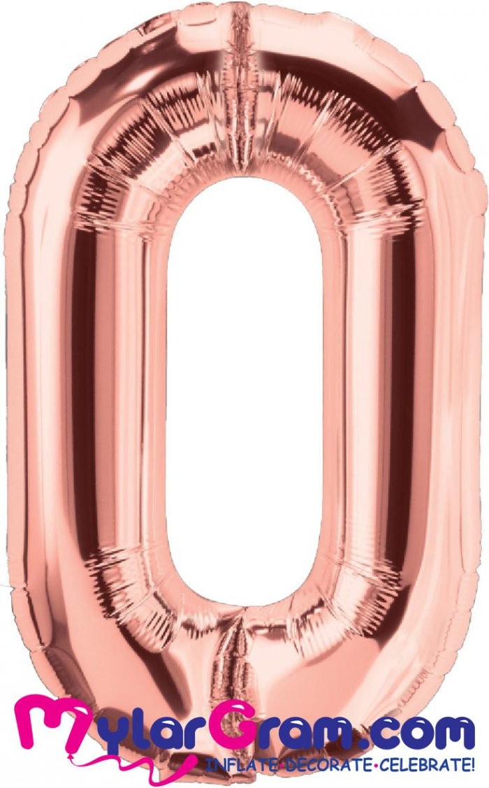 בלון ספרה רוז גולד