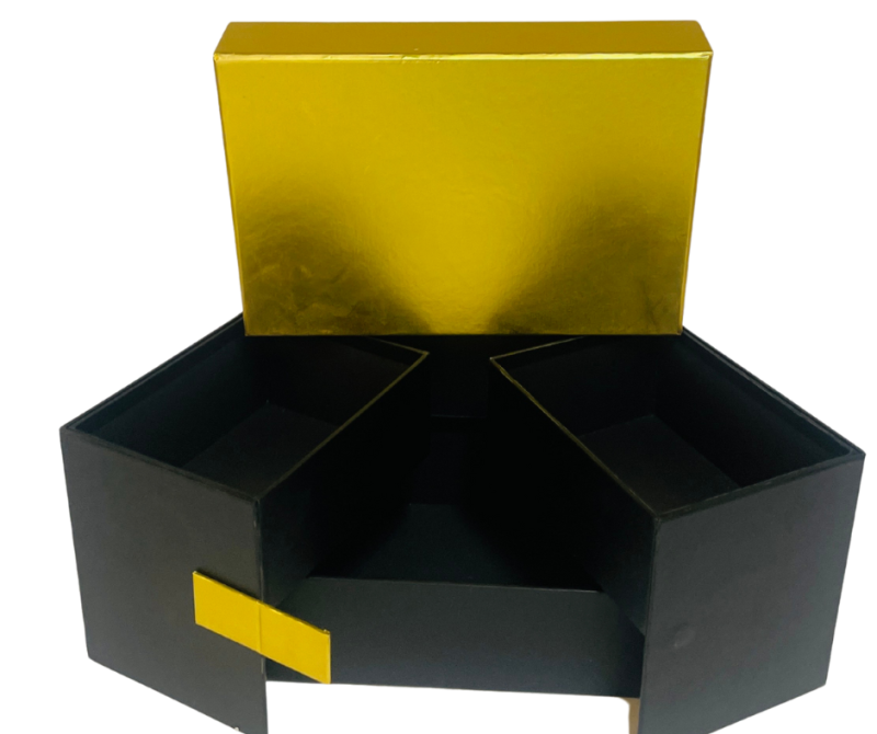 קופסת הפתעה משושה מתקפלת