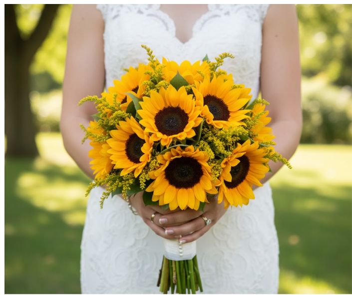 זר כלה שמש זורחת