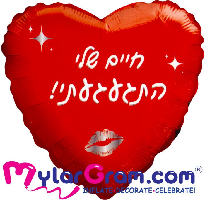 לב חיים שלי התגעגעתי 18 אינץ'