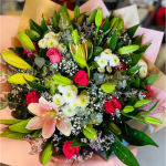 זר פרחים השמחה